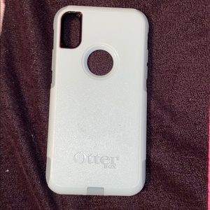 teal otter box commuter iphone x/xs case